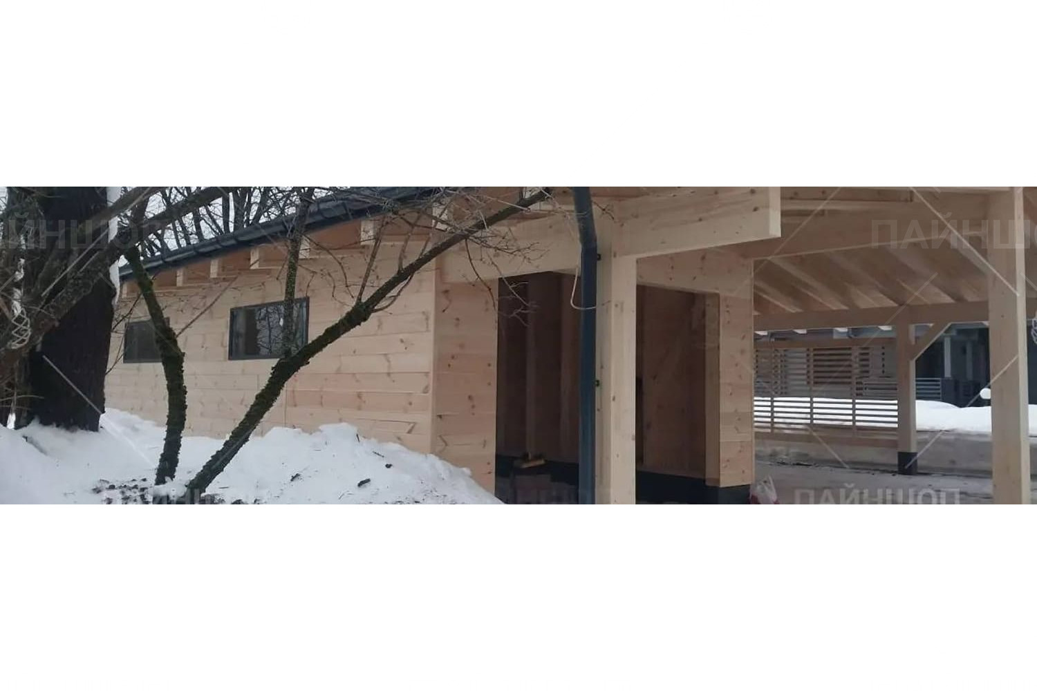 Проектирование и реализация проекта навеса для гаража (индивидуальный заказ)