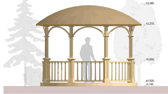 Беседка Венера d=3,8 м