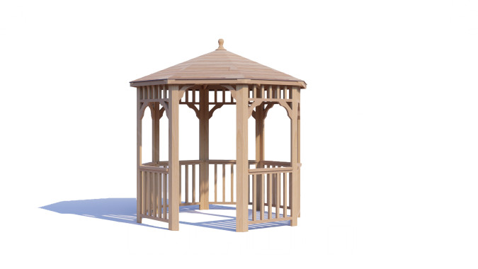 Комплект для самостоятельной сборки Беседки Виктория d 2,5 (без пола)