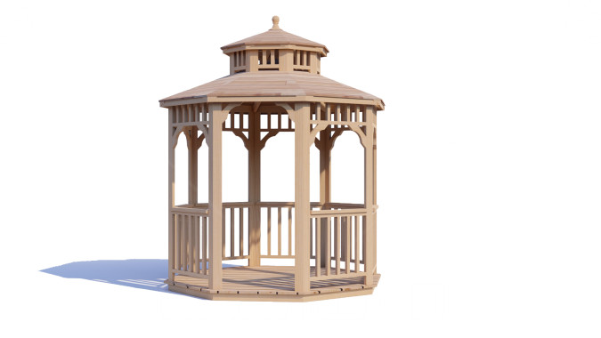 Комплект для самостоятельной сборки Беседки Виктория d  2,5 (двухъярусная)