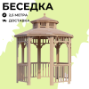 Комплект для самостоятельной сборки Беседки Виктория d  2,5 (без пола, двухъярусная)