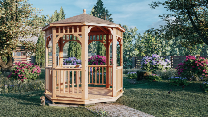 Комплект для самостоятельной сборки Беседки Виктория d 2,5 (стандарт)