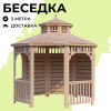 Комплект для самостоятельной сборки Беседки Виктория d 3 (без пола, двухъярусная, полузакрытая)