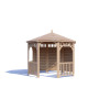 Комплект для самостоятельной сборки Беседки Виктория d 3 (полузакрытая, без пола)