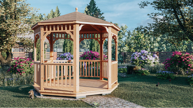 Комплект для самостоятельной сборки Беседки Виктория d 3 (стандарт)