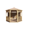 Комплект для самостоятельной сборки Беседки Виктория d 3,5 (полузакрытая)