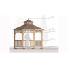 Комплект для самостоятельной сборки Беседки Виктория d 3,5 (двухъярусная)
