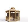 Комплект для самостоятельной сборки Беседки Виктория d 3,5 (двухъярусная, полузакрытая)
