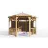 Комплект для самостоятельной сборки Беседки Виктория d 3,5 (полузакрытая, без пола)