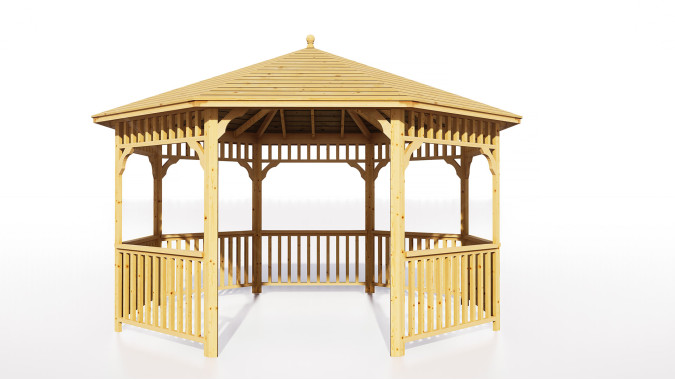Комплект для самостоятельной сборки Беседки Виктория d 4 (без пола)