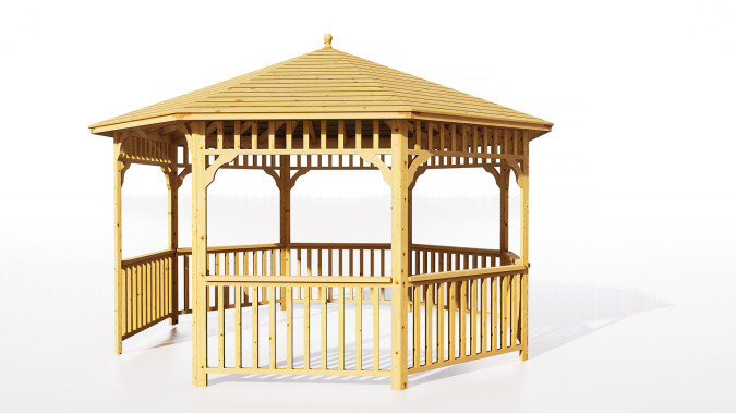 Комплект для самостоятельной сборки Беседки Виктория d 4 (без пола)