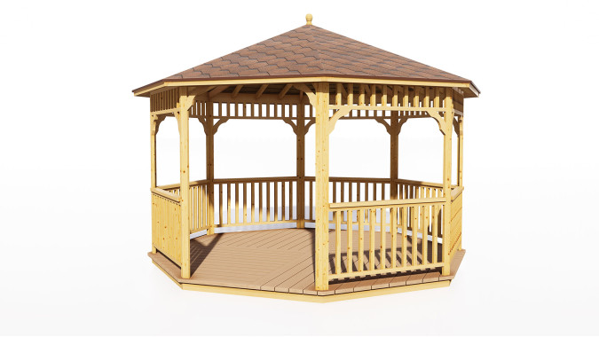 Комплект для самостоятельной сборки Беседки Виктория d 4 (стандарт)