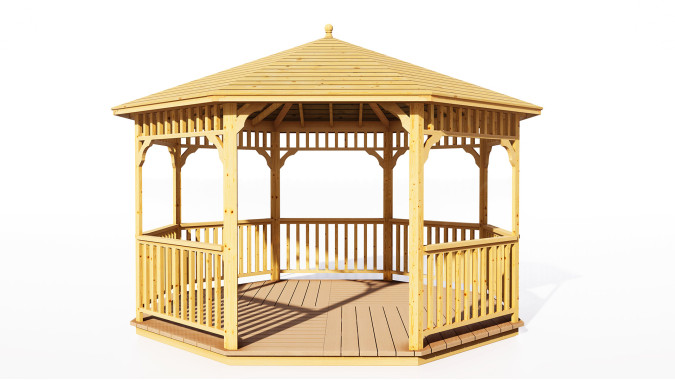 Комплект для самостоятельной сборки Беседки Виктория d 4 (стандарт)