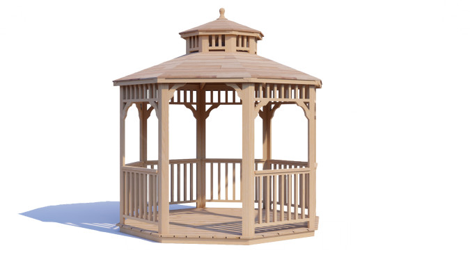 Комплект для самостоятельной сборки Беседки Виктория d 3 (двухъярусная)