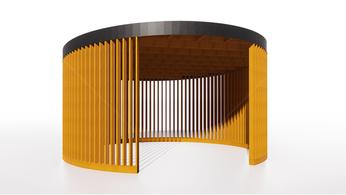 Круглая беседка-сцена d=6м