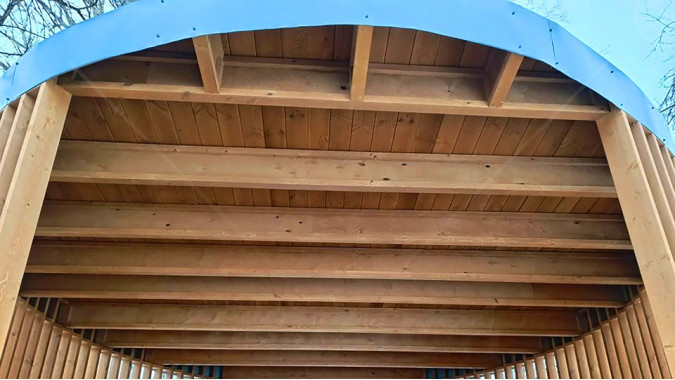 Круглая беседка-сцена d=6м