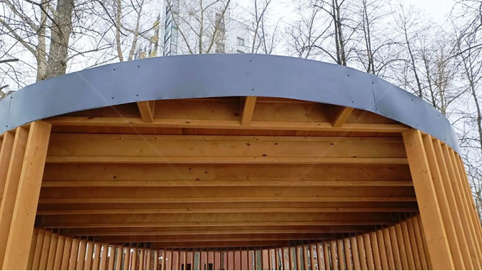 Круглая беседка-сцена d=6м