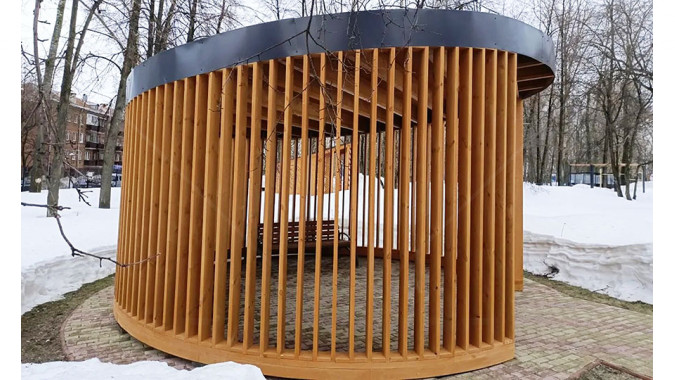 Круглая беседка-сцена d=6м