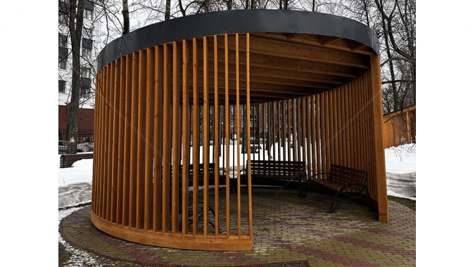 Круглая беседка-сцена d=6м