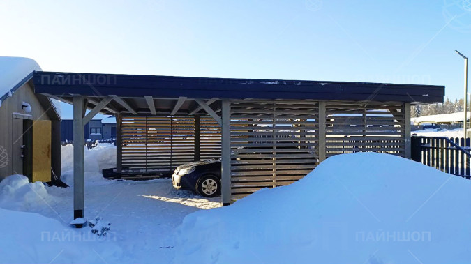 Навес для авто Гамбург 6,25х7,3