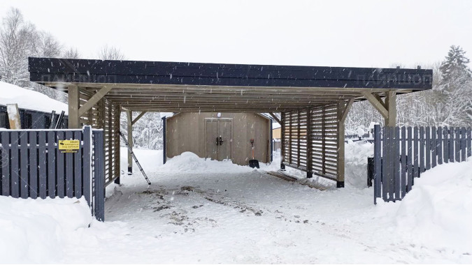 Навес для авто Гамбург 6,25х7,3