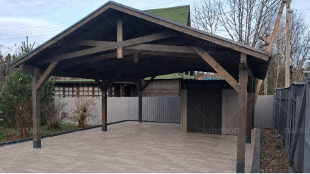 Авто-навес Штутгарт 6х6м. Акция: «все включено!»  Резерв весна-лето 2026.