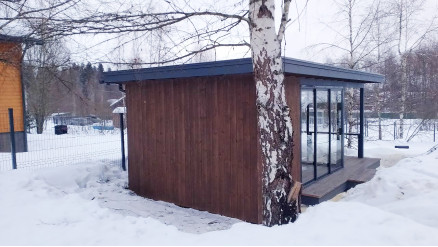 Павильон Скаут 4х7,5 с раздвижным остеклением