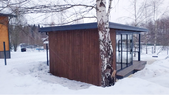 Павильон Скаут 4х7,5 с раздвижным остеклением