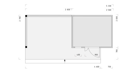 Хозблок Скаут 2,70х5,33