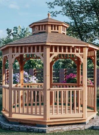 Серия типовых беседок «Виктория»