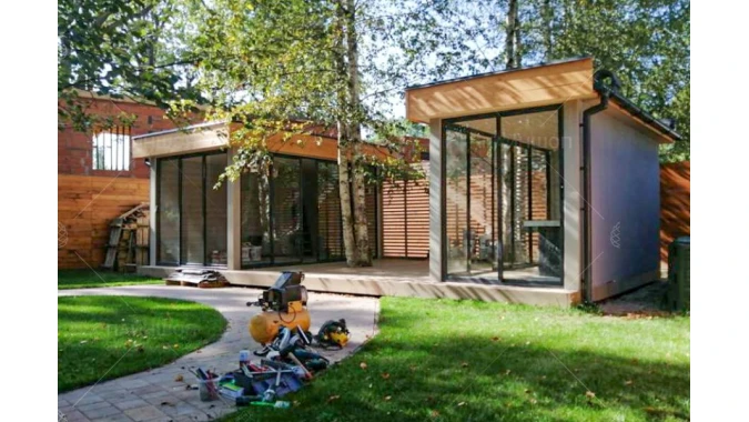 Беседка панорамная двойная