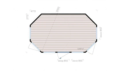 Беседка Монпелье D3+2