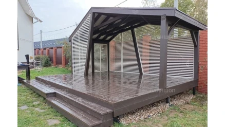 Беседка 3х6 дизайнерская асимметричная