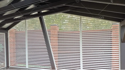 Беседка 3х6 дизайнерская асимметричная