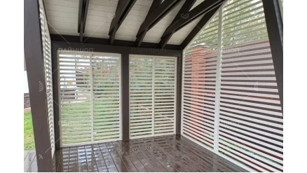 Беседка 3х6 дизайнерская асимметричная