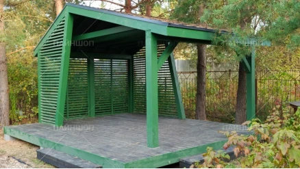 Беседка 3х6 дизайнерская асимметричная