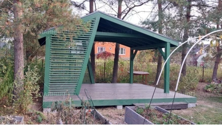 Беседка 3х6 дизайнерская асимметричная