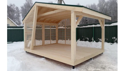 Беседка №7 3х5 дизайнерская асимметричная