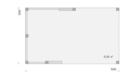 Беседка №7 3х5 дизайнерская асимметричная