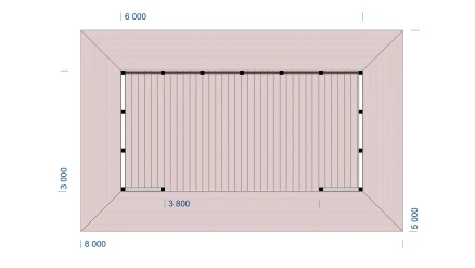 Беседка Амелия 3х6