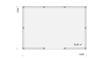 Беседка B-серии 4х2,7