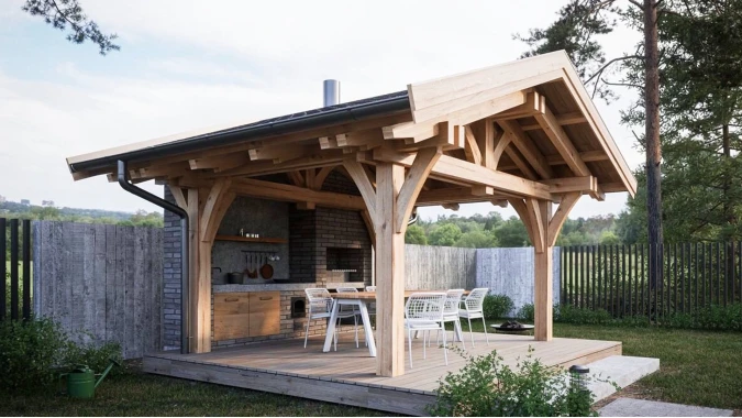 Беседка Энген 3х3,5