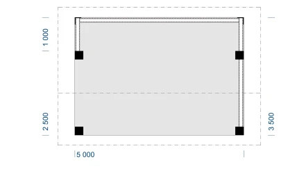 Беседка Ларедо 3,5х5