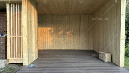 Угловая беседка хайтек 5х5