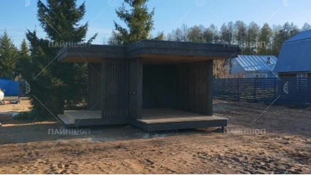 Угловая беседка хайтек 5х5