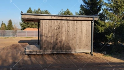 Угловая беседка хайтек 5х5