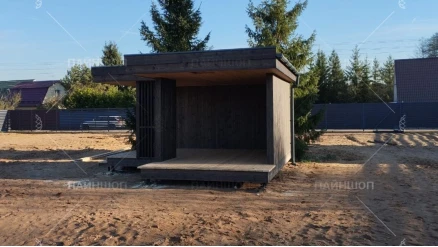 Угловая беседка хайтек 5х5