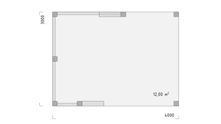 Беседка 3х4 дизайнерская асимметричная