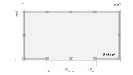 Беседка Z-серии 5,38х2,7
