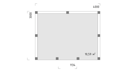 Беседка Бохен 3х4 